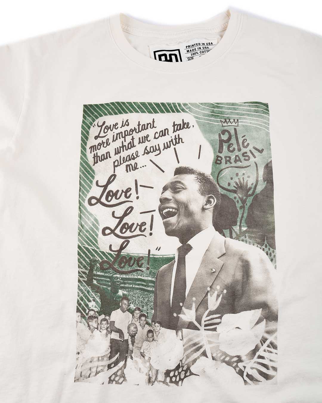 PelÃ© Tribute - White Photo Tee