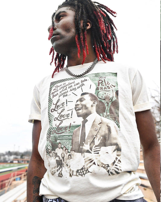 PelÃ© Tribute - White Photo Tee