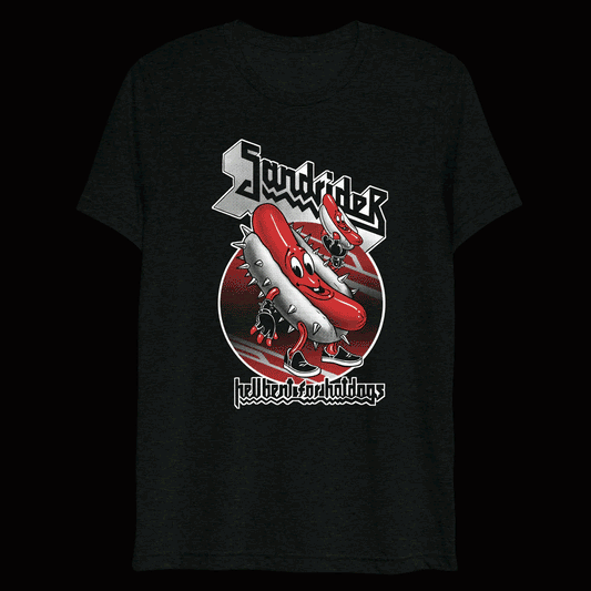 SANDRIDER Hellbent For Hotdogs Tri-blend Shirt