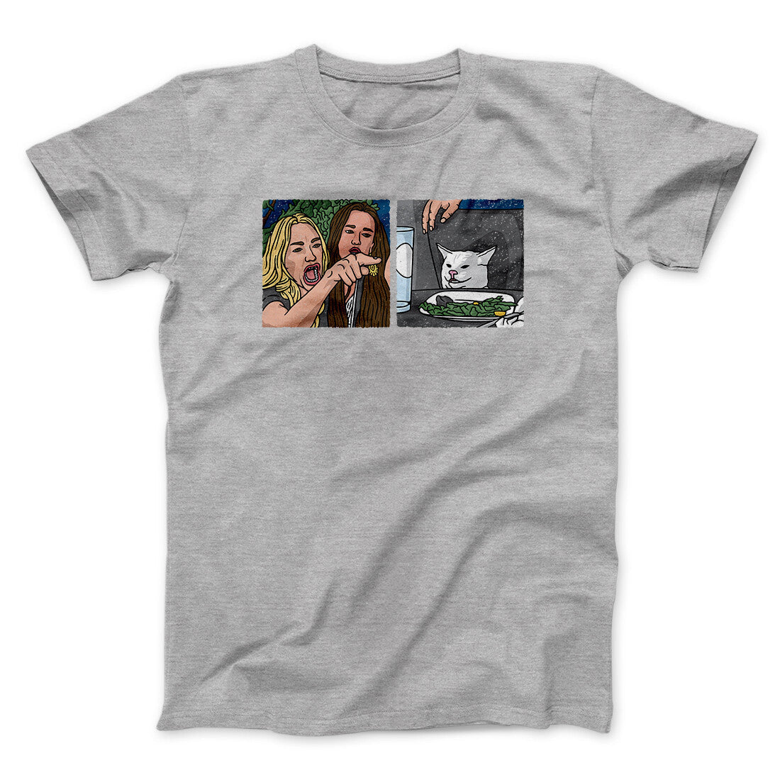 Woman Yelling At A Cat Meme Funny Men/Unisex T-Shirt Hoodie, Sweatshirt | VibeWeaveTees.com (Image 5)