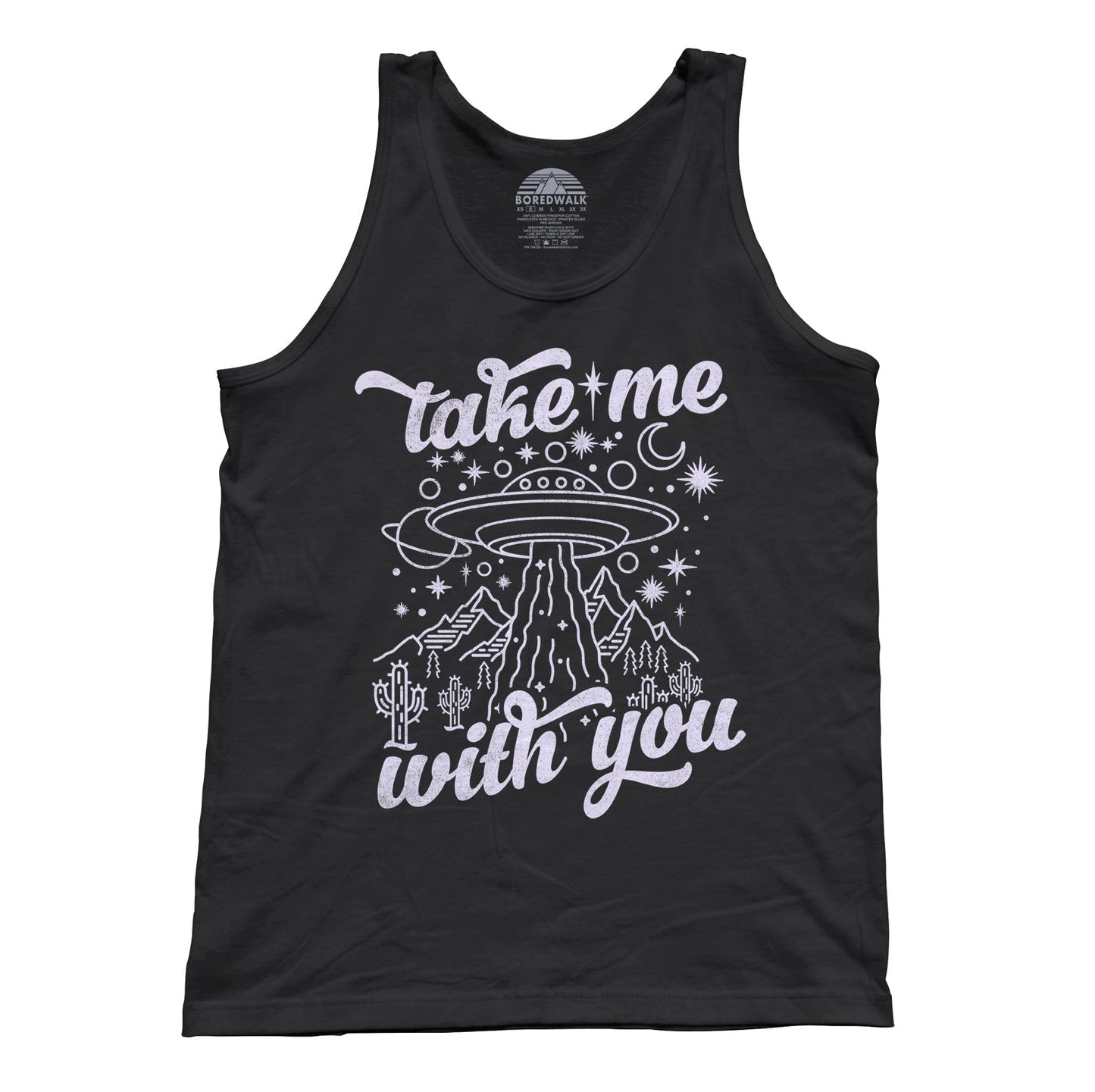 Unisex Take Me With You Alien UFO Shirt Tank Top