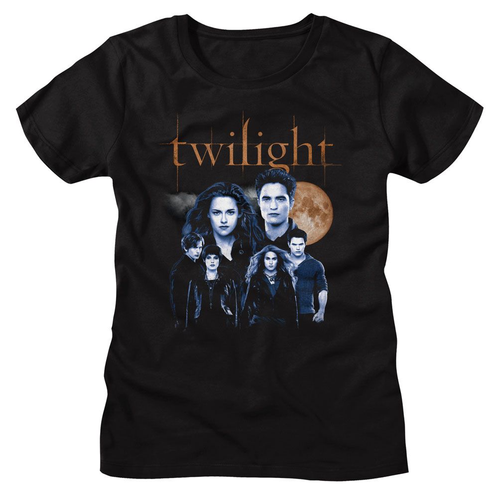 The Twilight Saga - Cullen Family With Moon Womens T-Shirt