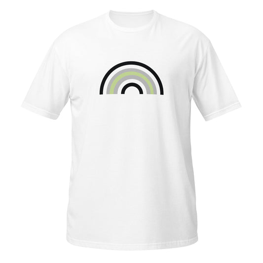Agender Rainbow Arch Unisex Softstyle T-Shirt