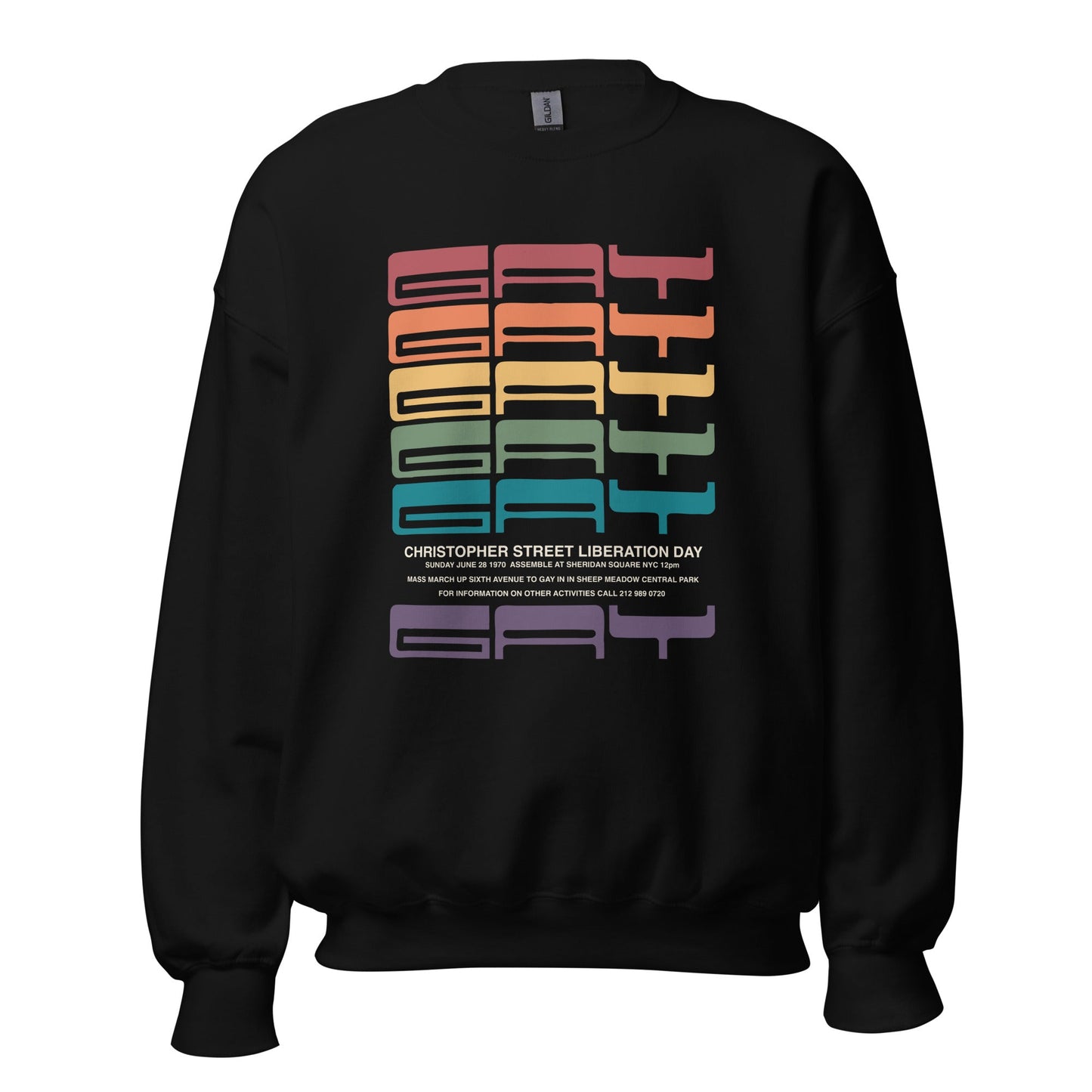 1970 Gay Liberation First March Poster Unisex Sweatshirt