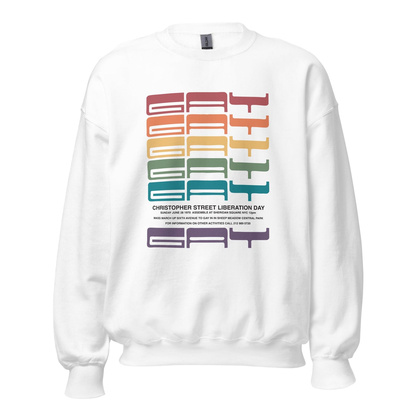 1970 Gay Liberation First March Poster Unisex Sweatshirt