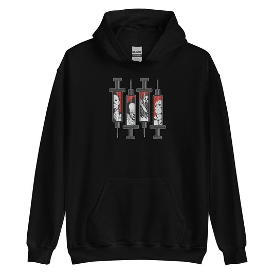 Horror Movie Syringes Hoodie