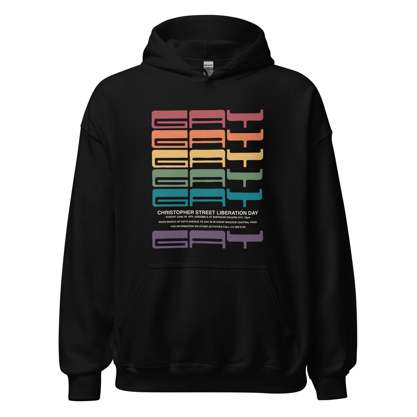 1970 Gay Liberation First March Unisex Hoodie