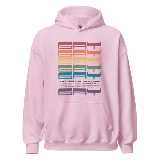 1970 Gay Liberation First March Unisex Hoodie