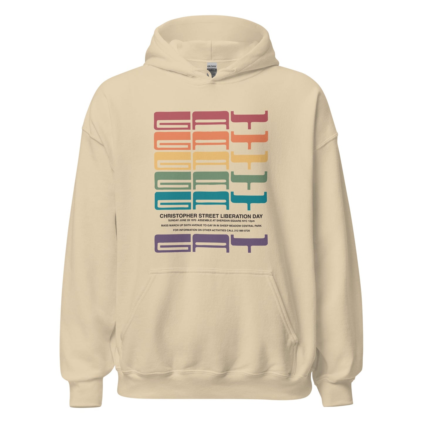 1970 Gay Liberation First March Unisex Hoodie