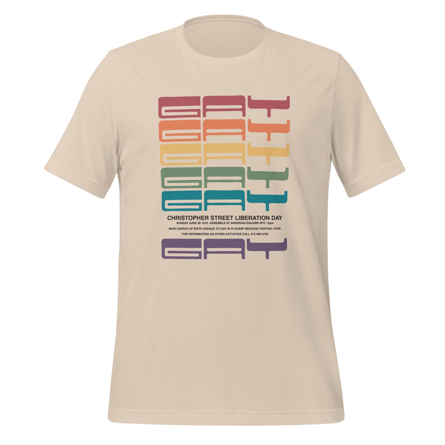 1970 Gay Liberation First March Poster Unisex T-Shirt