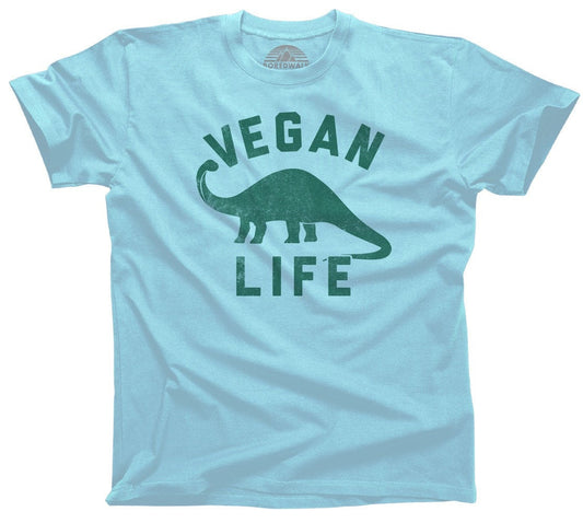Men's Brontosaurus Vegan Life T-Shirt Funny Vegan Shirt