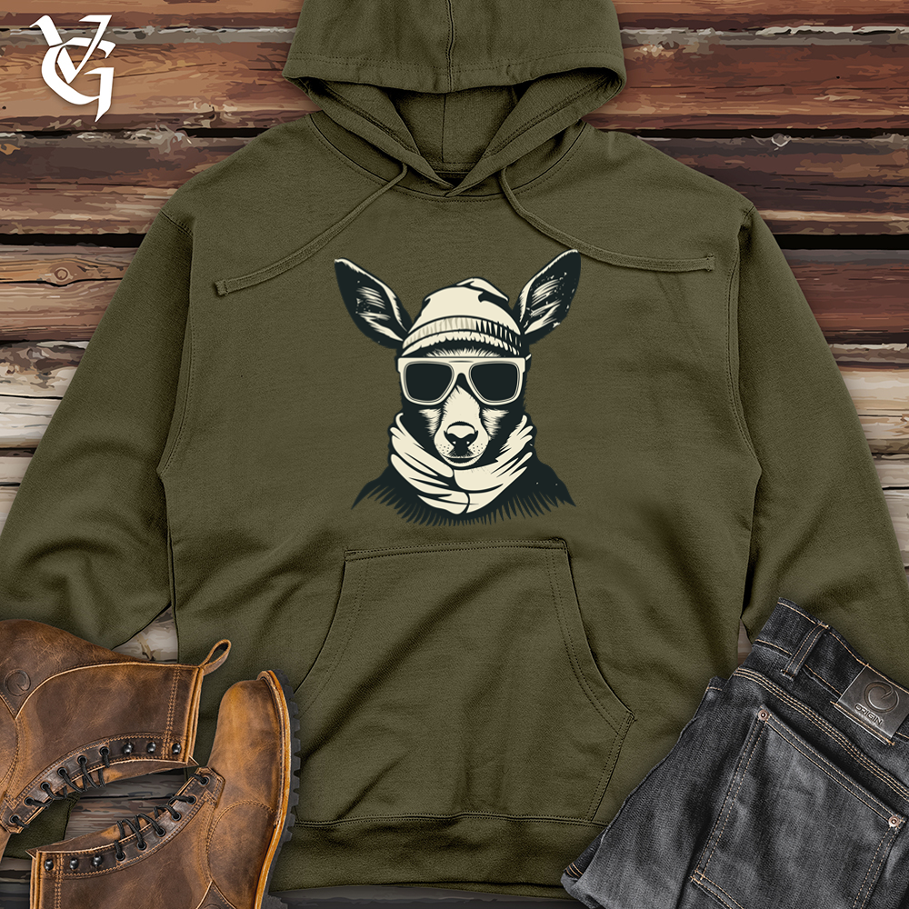 Vintage Ski Masked Buck Midweight Hooded Sweatshirt