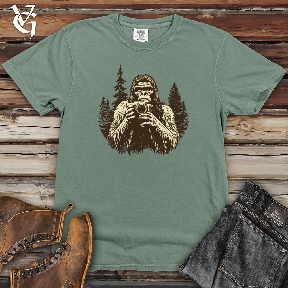 Sasquatch Capturing Snapshots Heavy Cotton Comfort Colors Tee