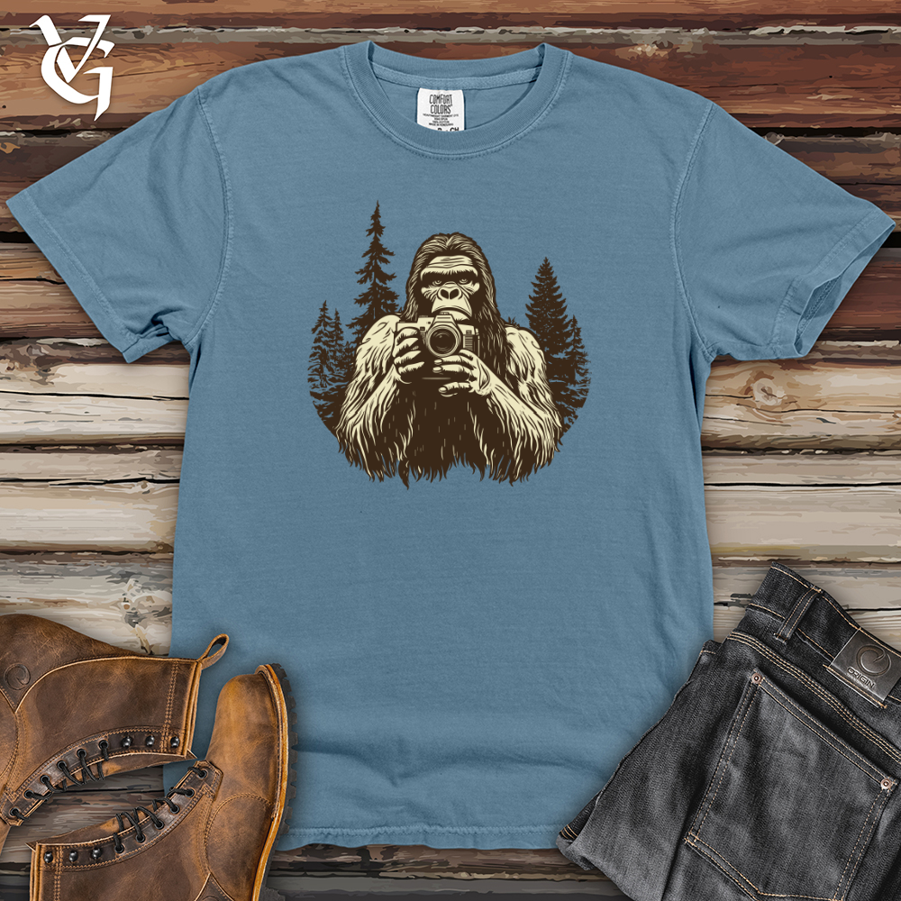 Sasquatch Capturing Snapshots Heavy Cotton Comfort Colors Tee