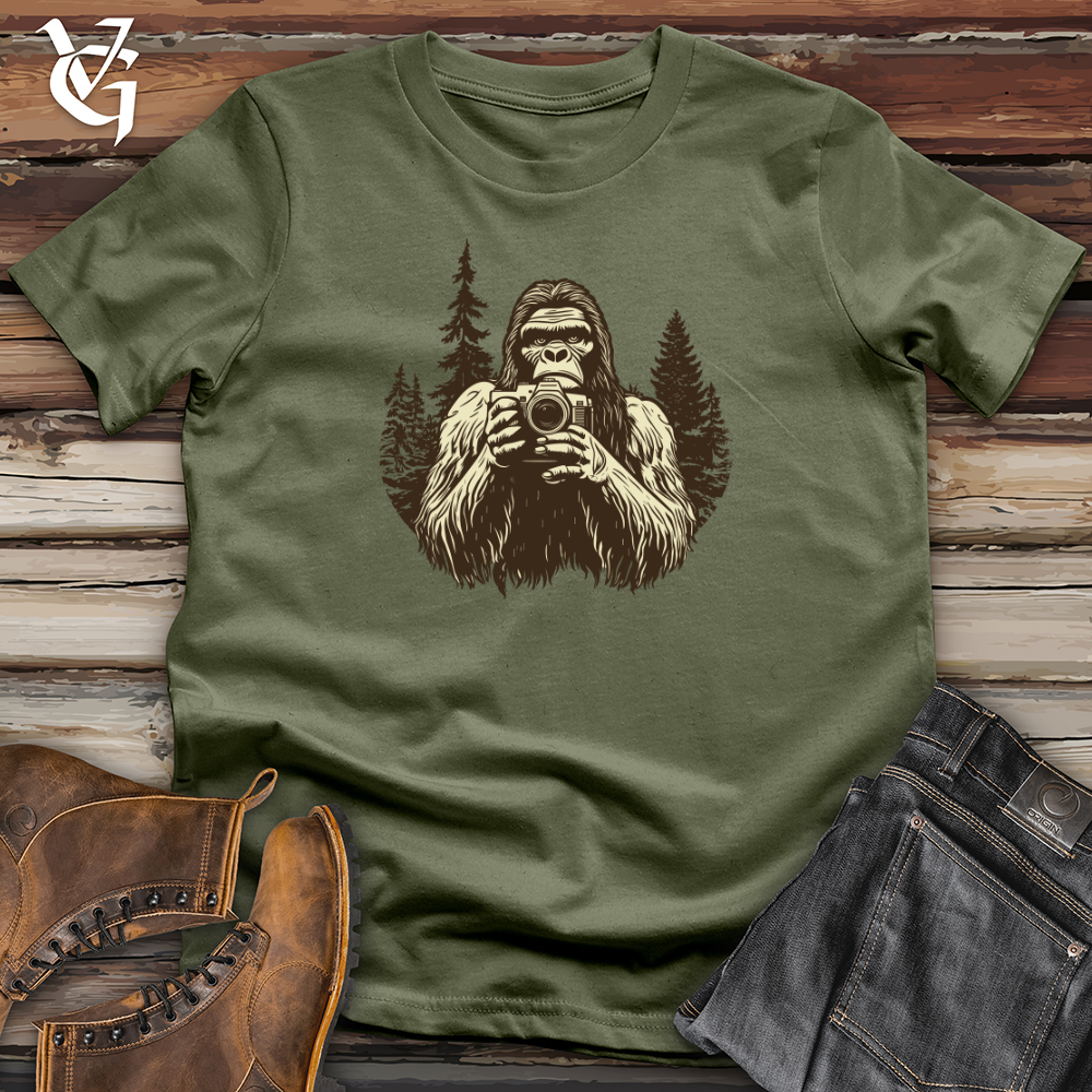 Sasquatch Capturing Snapshots Softstyle Tee