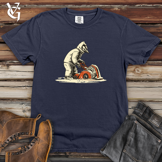 Vintage Snow Blower Penguin Heavy Cotton Comfort Colors Tee