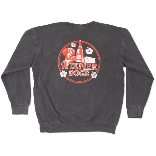 wiener dogÃ¢â‚¬â„¢s unisex crew sweatshirt | pepper