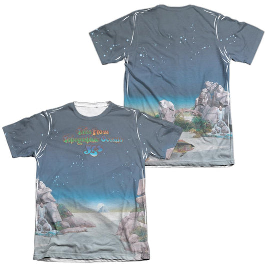 Yes Topographic Oceans (Front/Back Print) T-Shirt